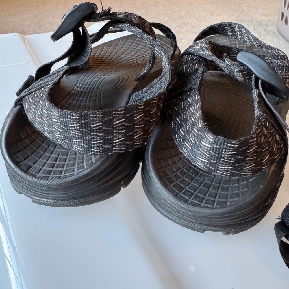 Chaco Men's Black and Gray Sandals - Picture 4 of 6
